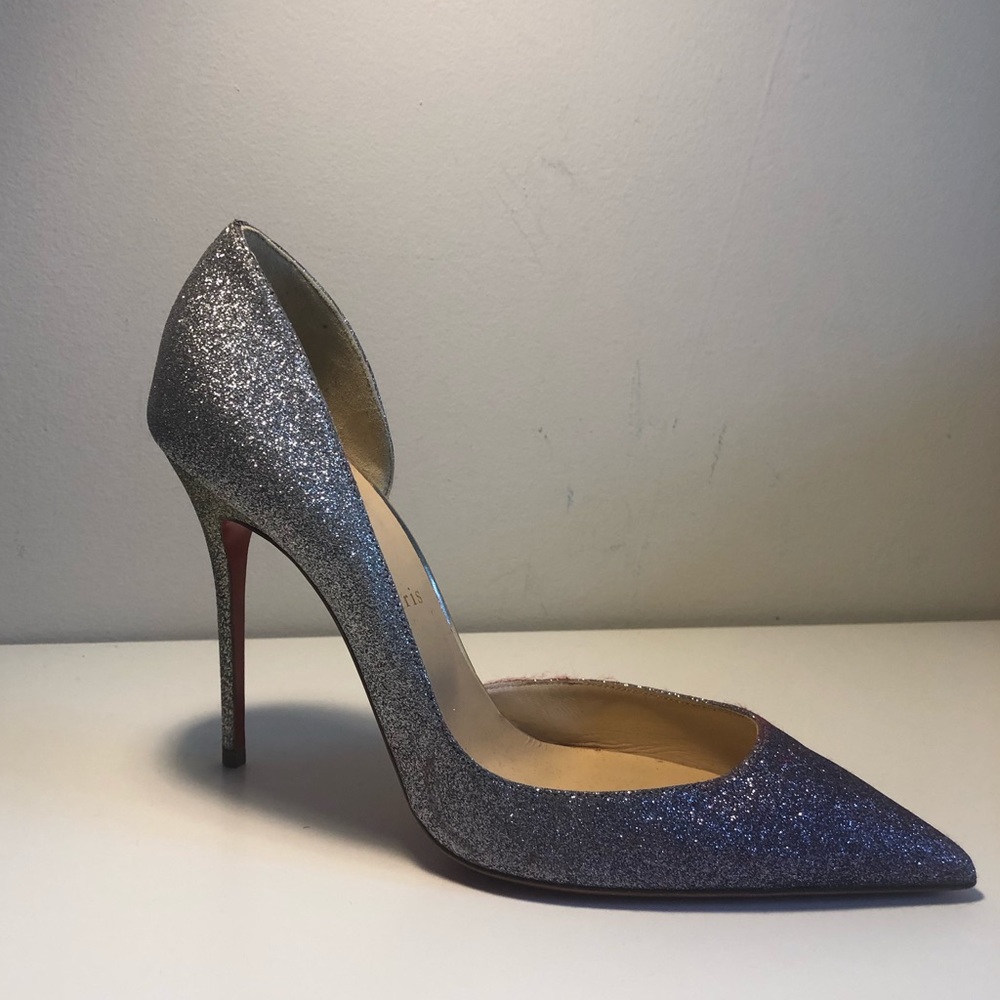 Glittered leather Louboutin Pumps